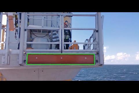 The detection of the docking area is video based. (Copyright: Bosch Rexroth AG)